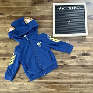 Nickelodeon Cubcoats Blue Paw Patrol Chase Zip Up Hoodie Jacket & Plushie Toy 2